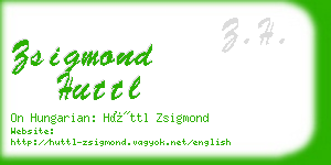 zsigmond huttl business card